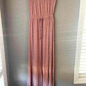 Elegant Pink Maxi Dress